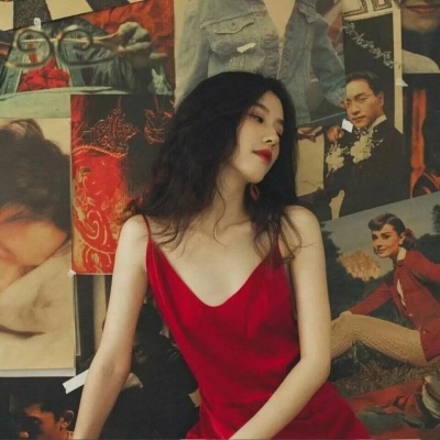 港范复古风的微信女生头像