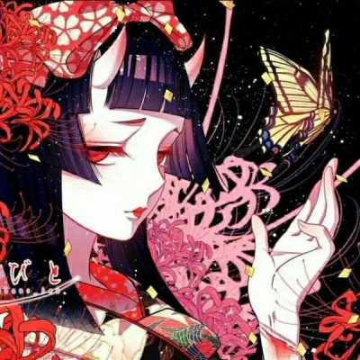唯美百合风的微信二次元情侣头像
