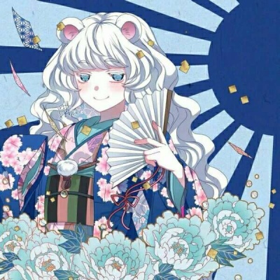 唯美百合风的微信二次元情侣头像