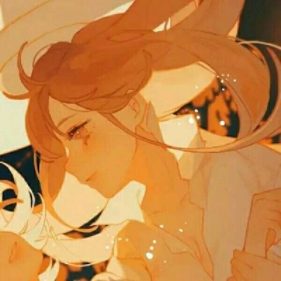 唯美百合风的微信二次元情侣头像