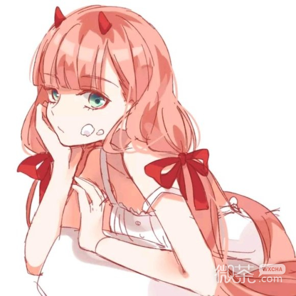 微信性感深沉长发女生头像