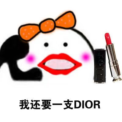 可爱搞笑的微信小仙女买口红表情包