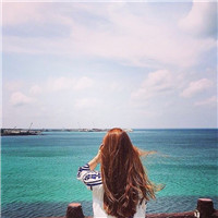 唯美小清新背景的微信女生头像