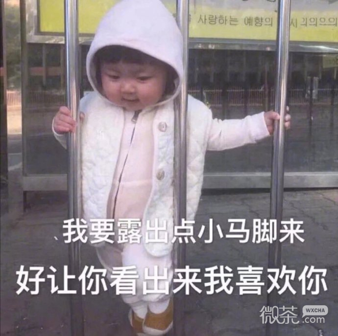 搞笑带字的微信萌娃撒娇表情包