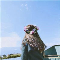 唯美小清新背景的微信女生头像