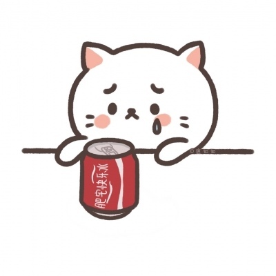 可爱萌萌哒的微信卡通吃货猫咪头像