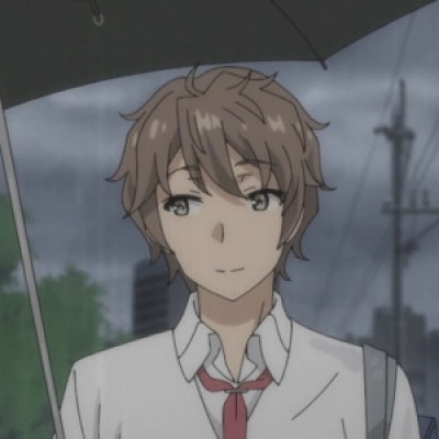 一对两张的樱岛麻衣主题情侣头像