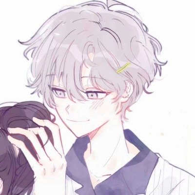 一对两张的微信动漫情侣头像