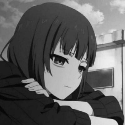 流泪伤感风格的微信动漫女生头像