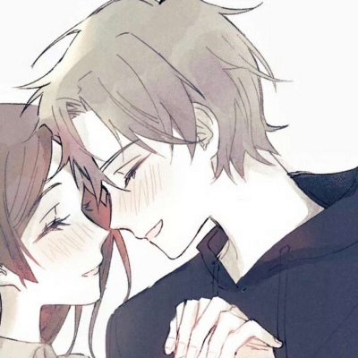 一对两张的微信动漫情侣头像