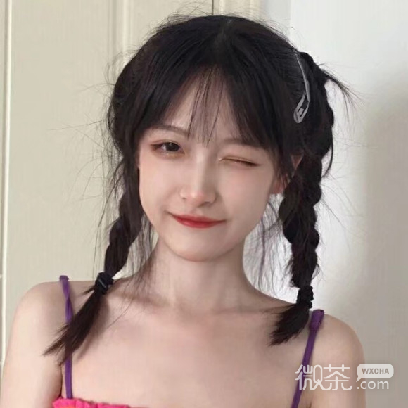 小清新文艺长发迷人微信女生头像