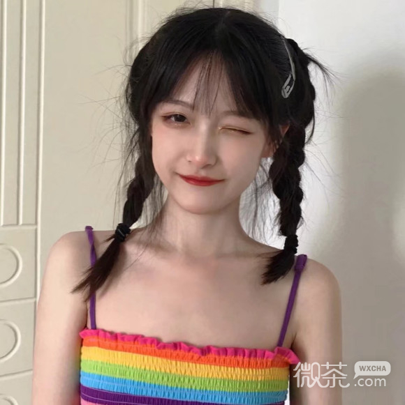 小清新文艺长发迷人微信女生头像