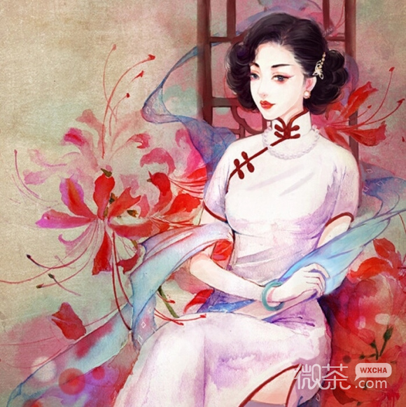 最潮深沉时尚微信女生头像