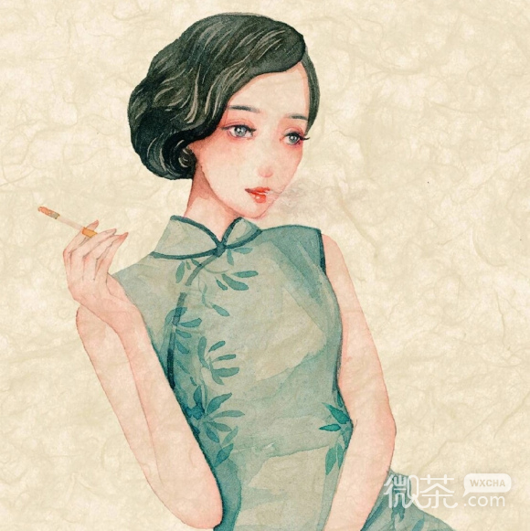最潮深沉时尚微信女生头像