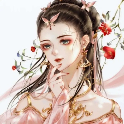 唯美好看的微信古风手绘女生头像