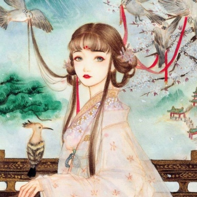 唯美好看的微信古风手绘女生头像