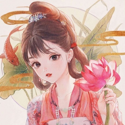 唯美好看的微信古风手绘女生头像