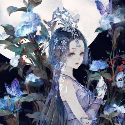 唯美好看的微信古风手绘女生头像