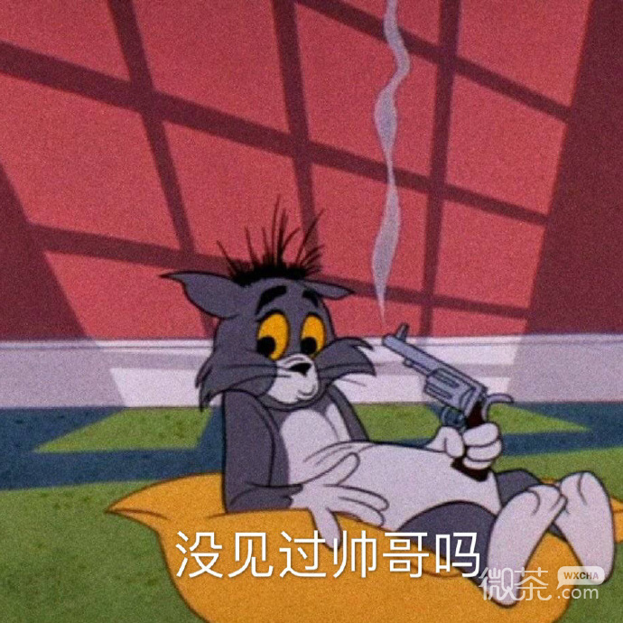 搞怪带字的微信猫和老鼠表情包