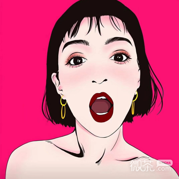微信时尚非主流女生插画头像