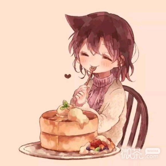 微信甜蜜一男一女二次元情侣头像