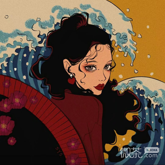 微信时尚非主流女生插画头像