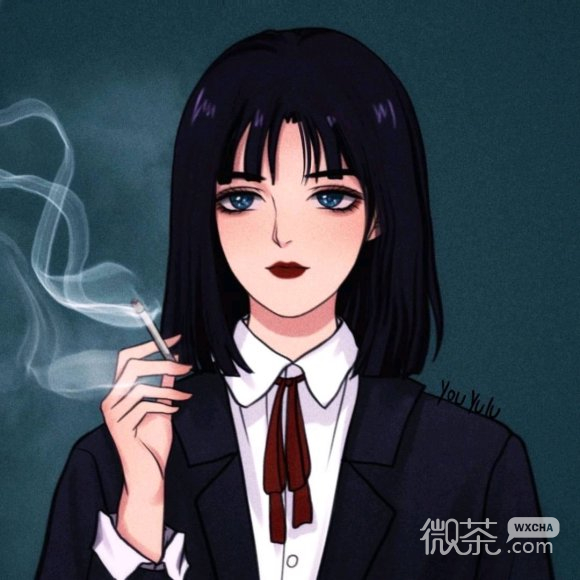 微信时尚非主流女生插画头像
