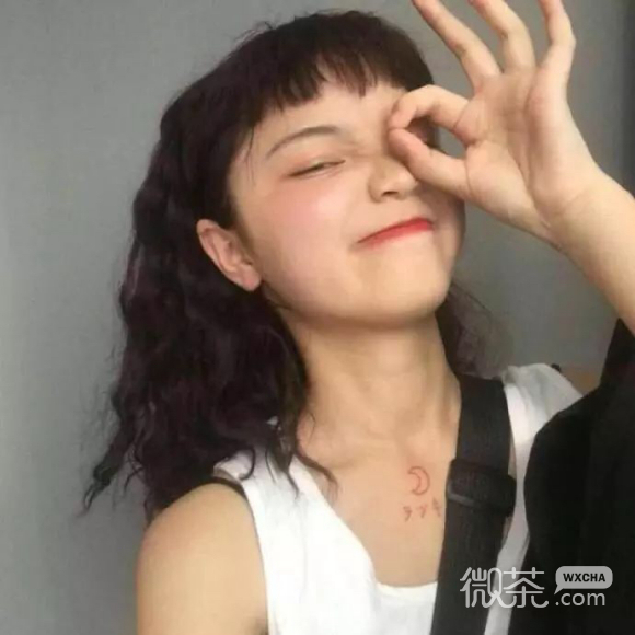 微信最潮青春女生头像