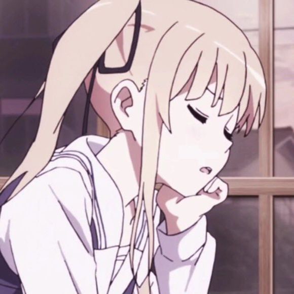 微信最潮丧系二次元女生头像