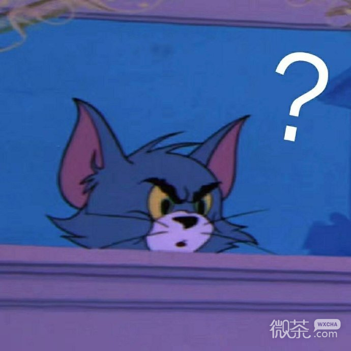 满脸问号的汤姆猫微信表情包