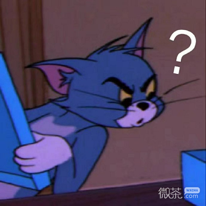 满脸问号的汤姆猫微信表情包