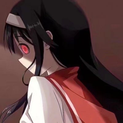 暗黑病娇风格的微信二次元女生头像