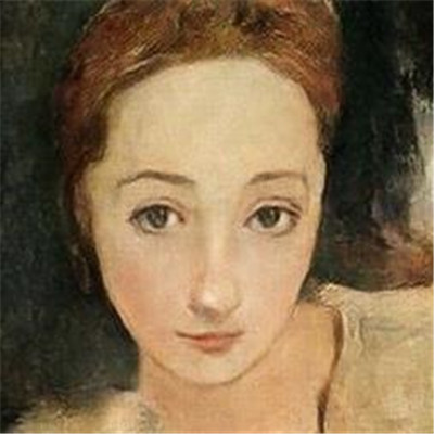 经典复古的微信油画风格女生头像