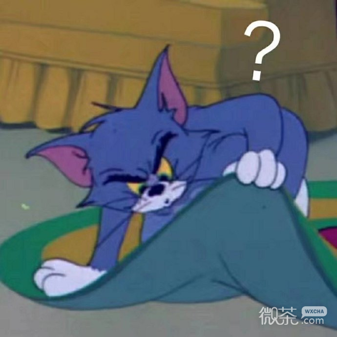 满脸问号的汤姆猫微信表情包