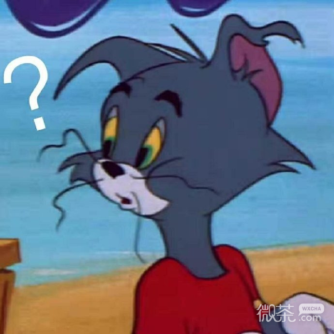 满脸问号的汤姆猫微信表情包