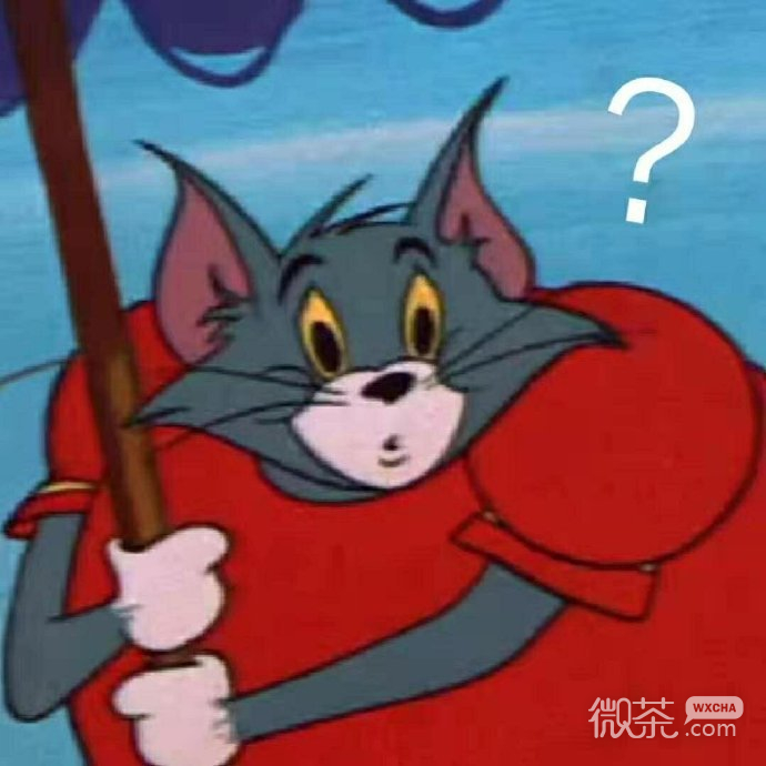 满脸问号的汤姆猫微信表情包
