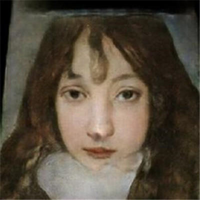 经典复古的微信油画风格女生头像