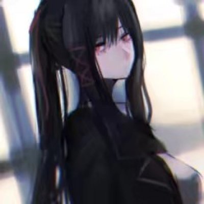 暗黑病娇风格的微信二次元女生头像