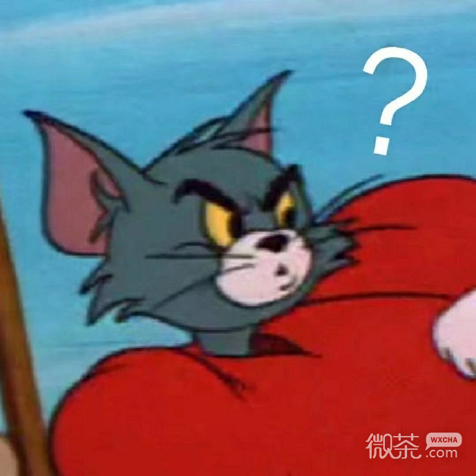 满脸问号的汤姆猫微信表情包