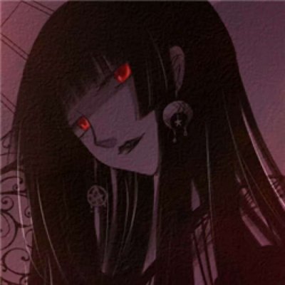 暗黑病娇风格的微信二次元女生头像