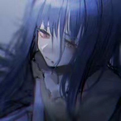 暗黑病娇风格的微信二次元女生头像
