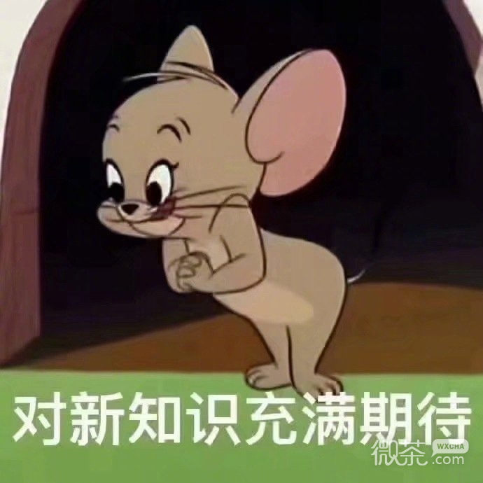 关于开学的微信猫和老鼠带字表情包