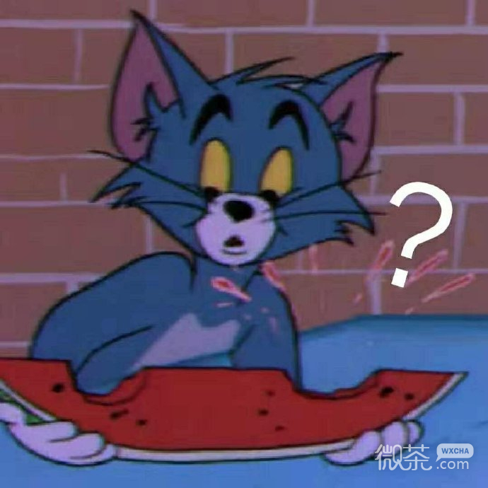 满脸问号的汤姆猫微信表情包