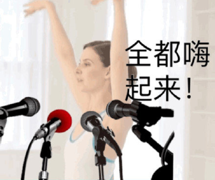 搞笑带字的微信芭蕾表情包