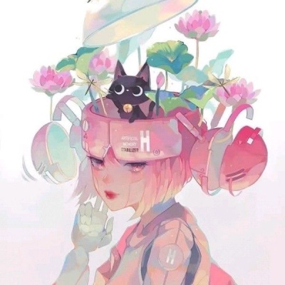 唯美好看的微信卡通手绘女生头像