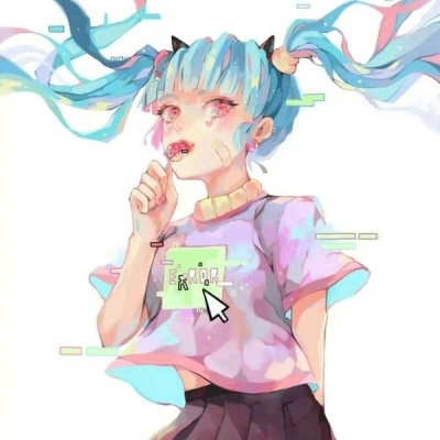 唯美好看的微信卡通手绘女生头像