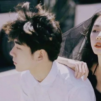 唯美复古港风的微信情侣头像