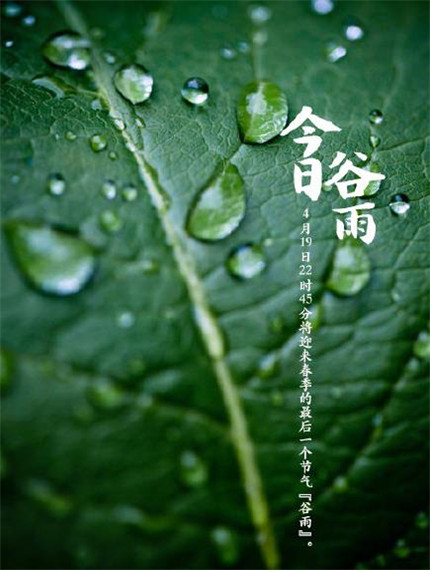 二十四节气谷雨微信带字图片合集