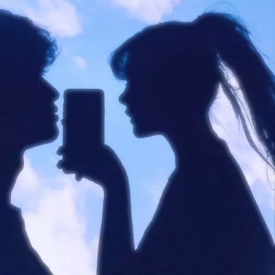 唯美意境的微信影子情侣头像