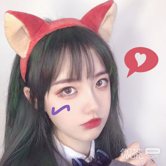 微信最潮激萌快手女生网红头像